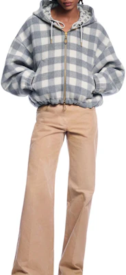 (W) Chaqueta Louis Vuitton SS25 Reversible con Capucha a Cuadros Gris 1AGPEO Details for (W) Chaqueta Louis Vuitton SS25 Reversible con Capucha a Cuadros Gris 1AGPEO