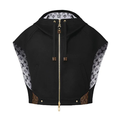 (Women) Louis Vuitton SS25 Reversible Zip Jacket Black/White 1AG810