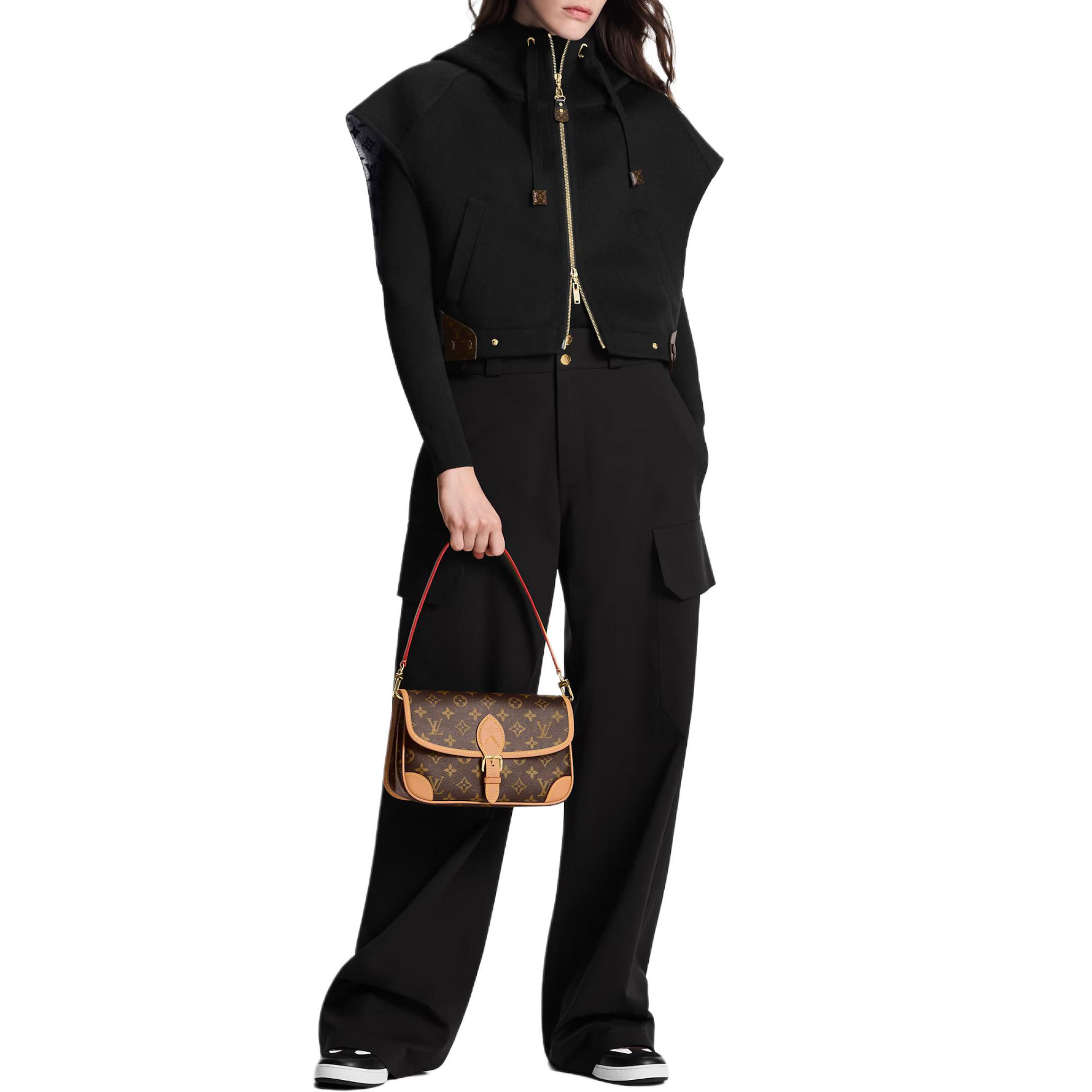 Shop (W) Chaqueta Reversible con Cremallera Louis Vuitton SS25 Negro/Blanco. 1AG810