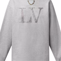 Purchase (Women) LOUIS VUITTON SS25 Rhinestone Cotton Knit Crewneck Sweater 1AIBL5