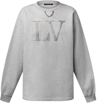 (W) LOUIS VUITTON SS25 Baju Knit Kapas Crewneck Rhinestone 1AIBL4 Order (W) LOUIS VUITTON SS25 Baju Knit Kapas Crewneck Rhinestone 1AIBL4