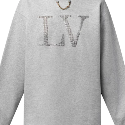 (W) LOUIS VUITTON SS25 Baju Knit Kapas Crewneck Rhinestone 1AIBL4 Purchase (W) LOUIS VUITTON SS25 Baju Knit Kapas Crewneck Rhinestone 1AIBL4