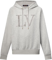 (Women) LOUIS VUITTON SS25 Rhinestone Letter Drawstring Hoodie Sweatshirt 1AIBLC (Women) LOUIS VUITTON SS25 Rhinestone Letter Drawstring Hoodie Sweatshirt 1AIBLC