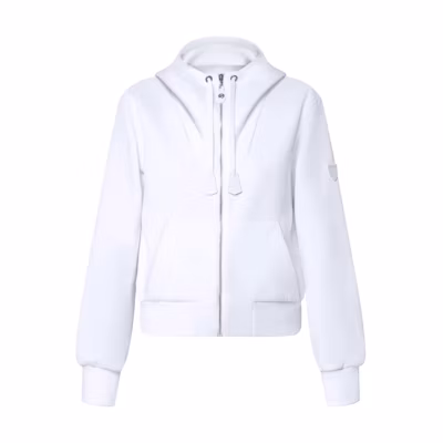 (Women) LOUIS VUITTON SS25 Ribbed Hem Hooded Sweatshirt 1AIAS3