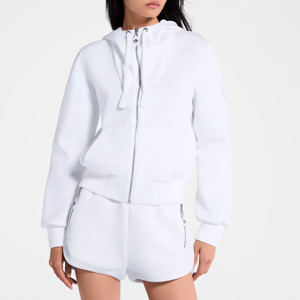 Purchase (Women) LOUIS VUITTON SS25 Ribbed Hem Hoodie 1AIARZ