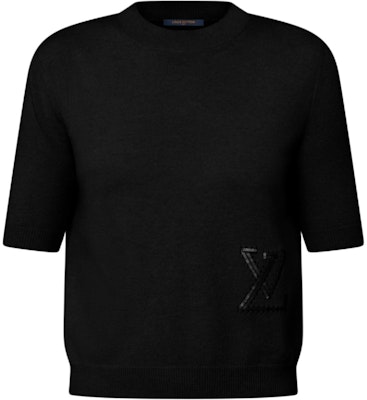 (Women) LOUIS VUITTON SS25 Sequin Embellished Knit Short Sleeve Sweater Women. 1AIA44 Order (Women) LOUIS VUITTON SS25 Sequin Embellished Knit Short Sleeve Sweater Women. 1AIA44
