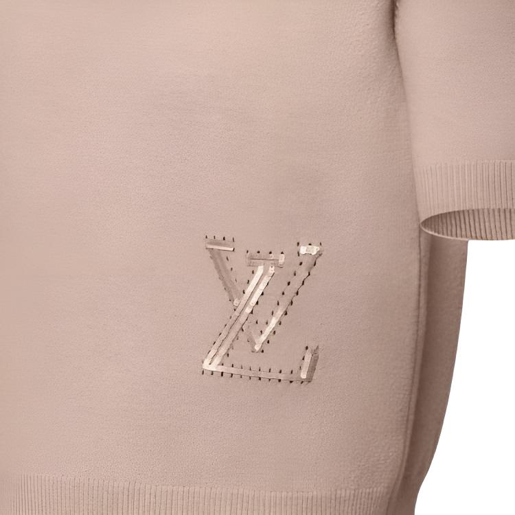 (Women) LOUIS VUITTON SS25 Sequined Knit Short Sleeve Sweater Womens 1AIA33 圖 6