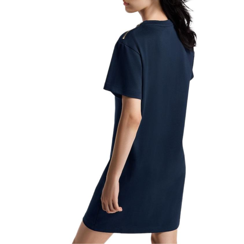 Details for (Women) LOUIS VUITTON SS25 Shield Logo Pattern Round Neck Short Sleeve Dress Women 1AI390