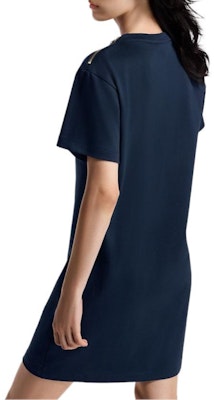 (Women) LOUIS VUITTON SS25 Shield Logo Pattern Round Neck Short Sleeve Dress Women 1AI390 Details for (Women) LOUIS VUITTON SS25 Shield Logo Pattern Round Neck Short Sleeve Dress Women 1AI390