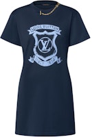 (Women) LOUIS VUITTON SS25 Shield Print Crew Neck Short Sleeve Dress Women. 1AI391 (Women) LOUIS VUITTON SS25 Shield Print Crew Neck Short Sleeve Dress Women. 1AI391