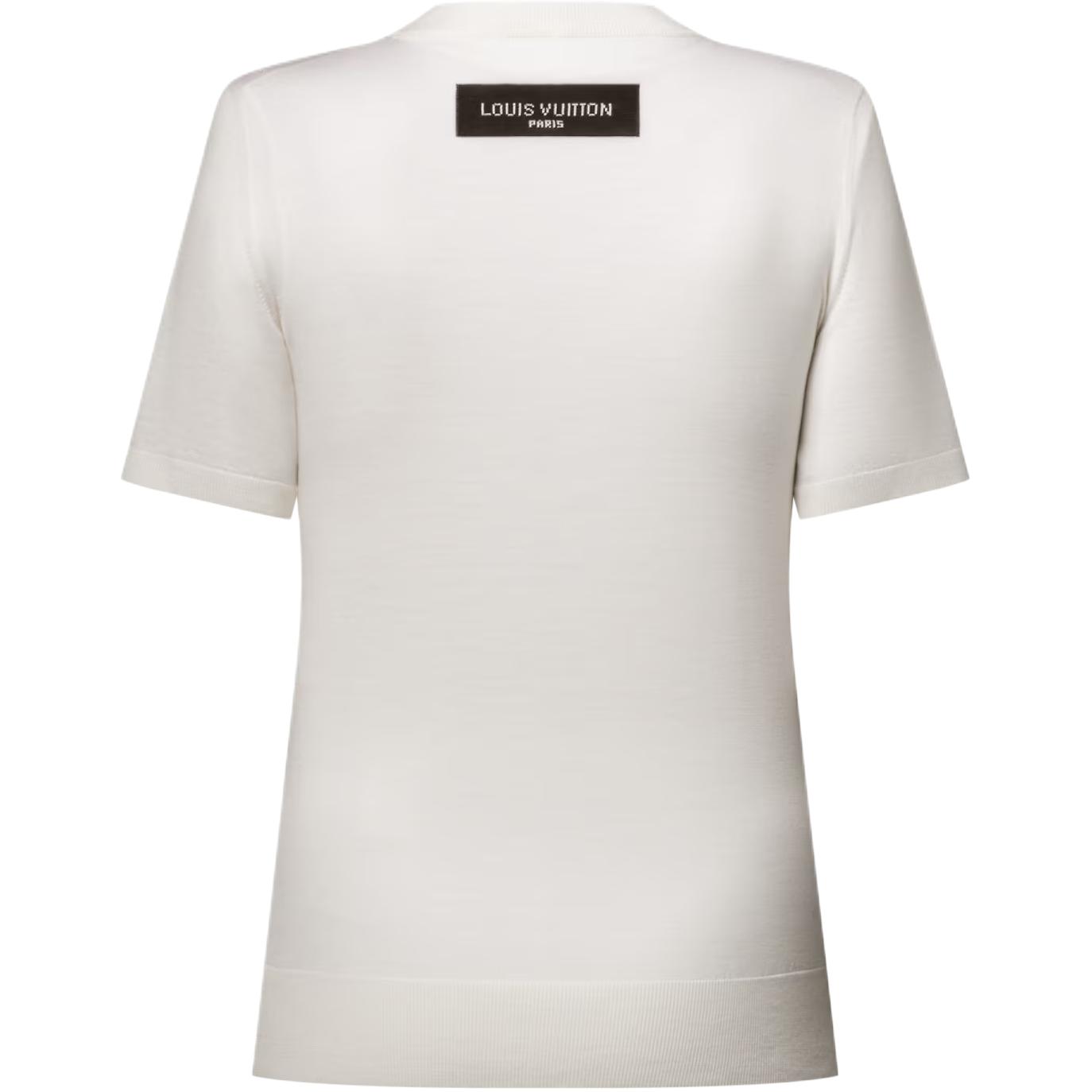 (Women) LOUIS VUITTON SS25 Tag Detail Knit Short Sleeve Sweater 1AIA49 圖 3