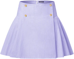 (Women) LOUIS VUITTON SS25 Textured Button-Striped Casual Skirt Women Purple 1AHZUE (Women) LOUIS VUITTON SS25 Textured Button-Striped Casual Skirt Women Purple 1AHZUE