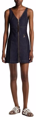 (Women) LOUIS VUITTON SS25 V-Neck Zip Mini A-Line Sleeveless Dress Women Navy Blue 1AI135 Shop (Women) LOUIS VUITTON SS25 V-Neck Zip Mini A-Line Sleeveless Dress Women Navy Blue 1AI135