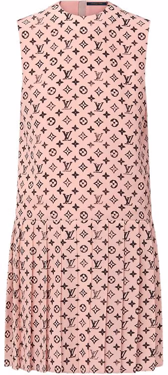 women-louis-vuitton-ss-25-washed-print-pleated-zipper-sleeveless-dress-pink-womens-1-aiapt