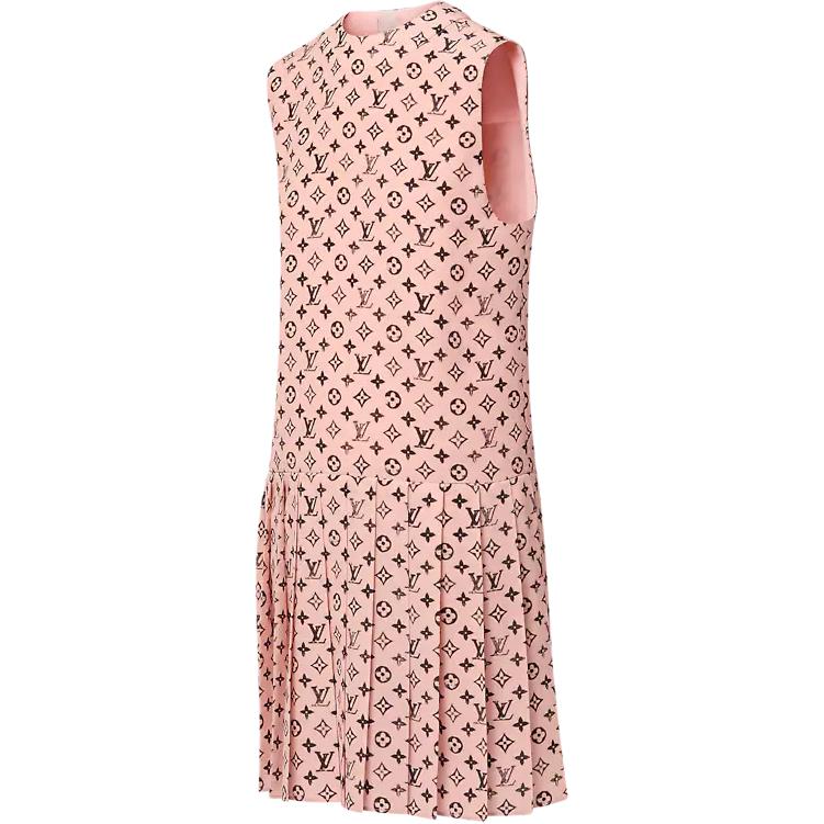 Shop (W) Vestido Sin Mangas con Cremallera y Estampado Lavado Rosa Mujer LOUIS VUITTON SS25. 1AIAPT