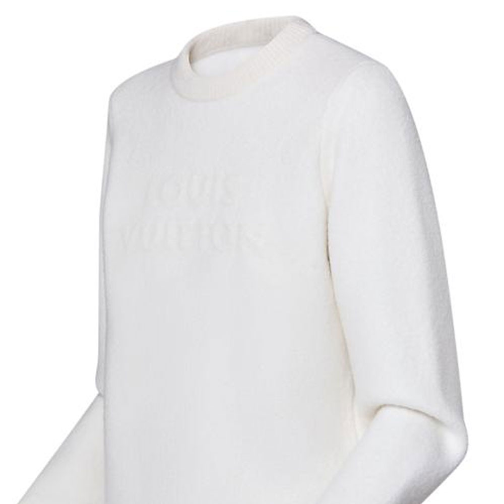 Sizing (W) 路易威登 SS25 白色長袖圓領套頭衫 1AGHG4