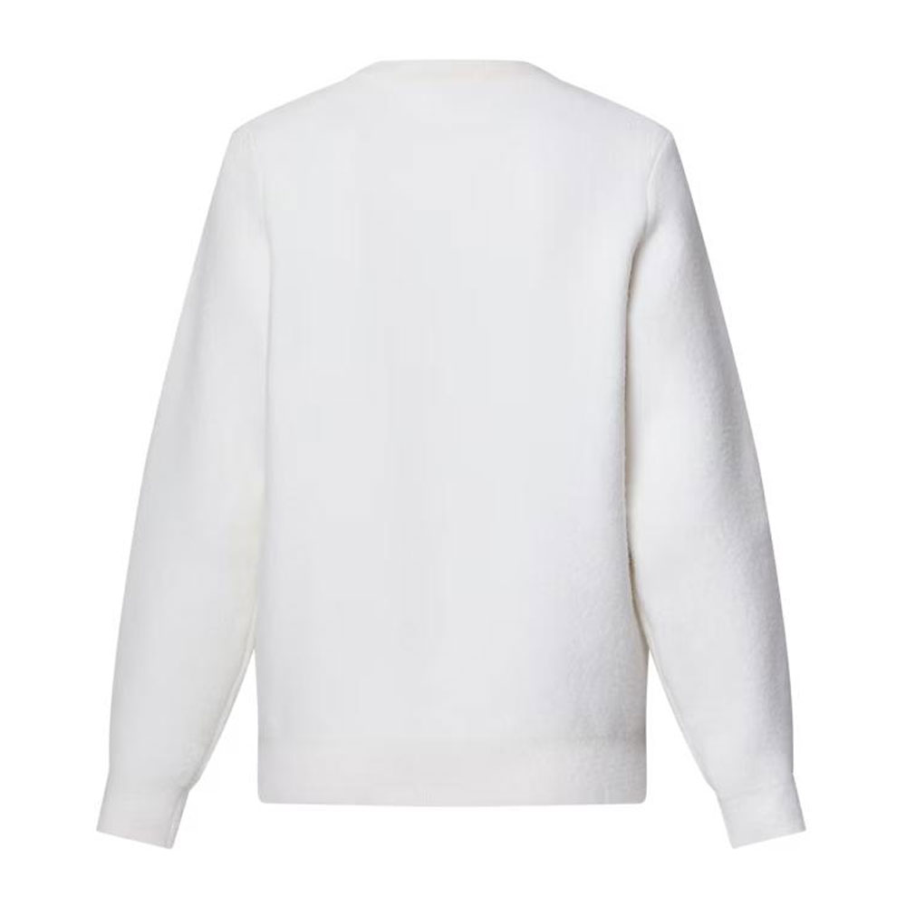 (Women) Louis Vuitton SS25 White Crewneck Pullover Long Sleeve Sweatshirt 1AGHG8 圖 3