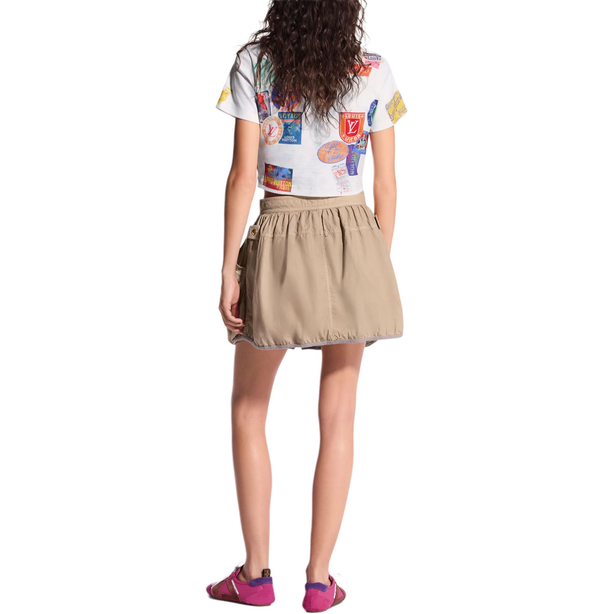 (Women) Louis Vuitton SS25 White Cutout Chain Decor Crop Top Fashion Clothing 1AHITL 圖 6