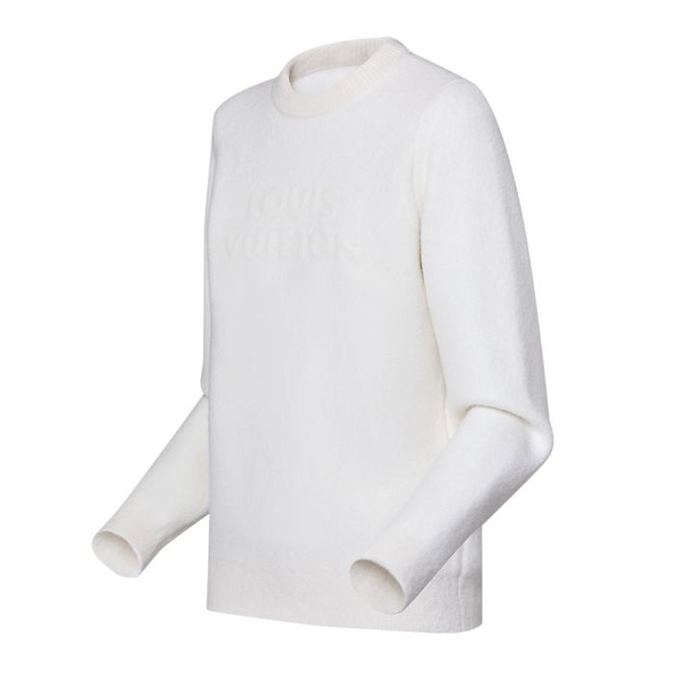 Shop (W) 루이비통 SS25 화이트 풀오버 긴팔 스웨트셔츠 1AGHG6