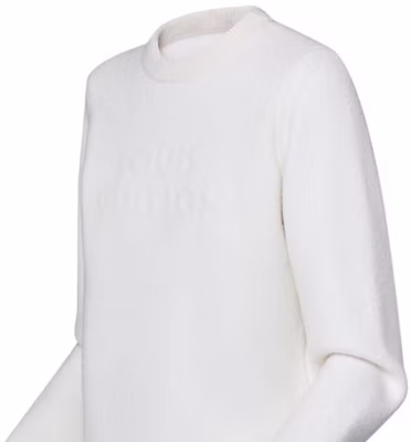 (W) 路易威登 SS25 白色纯色圆领套头卫衣 1AGHG7 Sizing (W) 路易威登 SS25 白色纯色圆领套头卫衣 1AGHG7