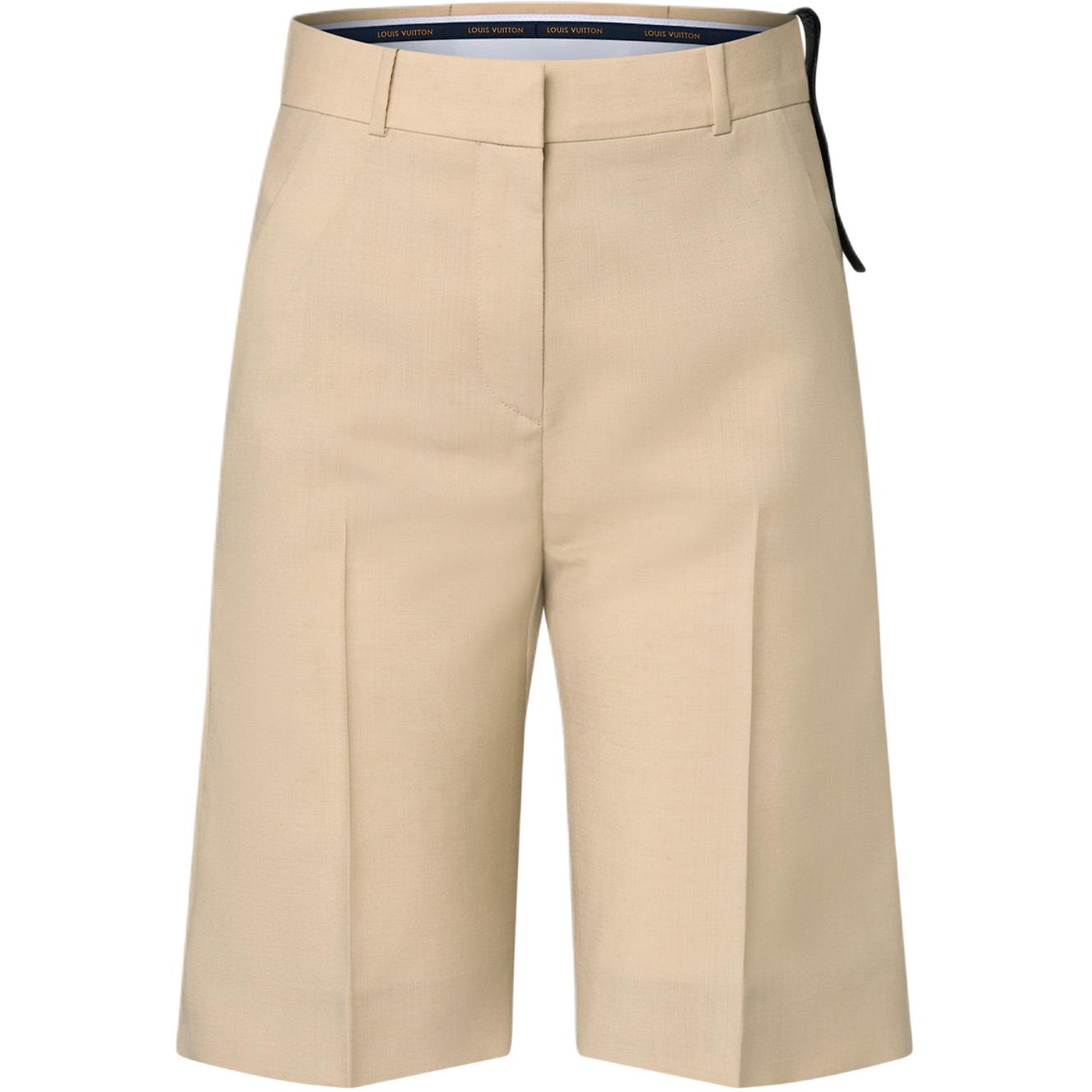 (Women) LOUIS VUITTON SS25 Wool Mohair Bermuda Casual Shorts 1AIACI