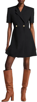 (Women) Louis Vuitton SS25 Wrap-Style Double-Breasted A-Line Short Sleeve Dress 1AHZYA Shop (Women) Louis Vuitton SS25 Wrap-Style Double-Breasted A-Line Short Sleeve Dress 1AHZYA