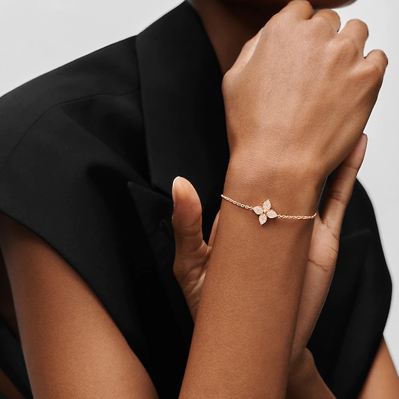 (Women) Louis Vuitton Star Blossom 18K Gold Bracelet Q95666 圖 3