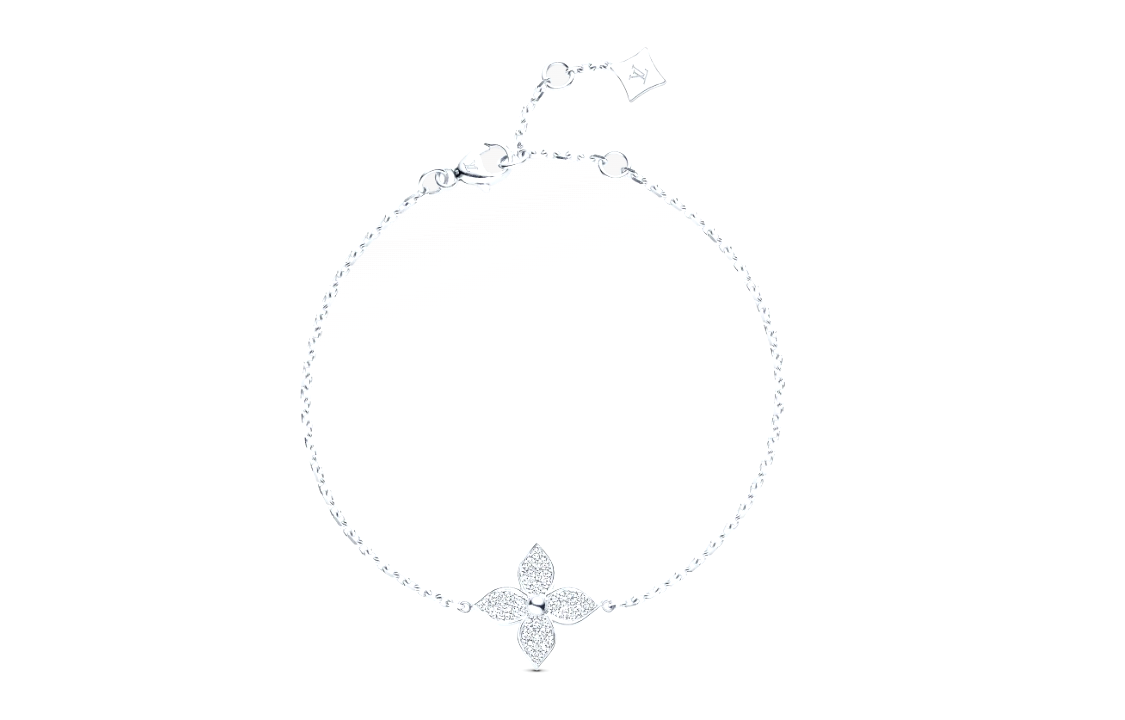(Women) Louis Vuitton Star Blossom Four-Leaf Clover  Bracelet White. Q95912 圖 2