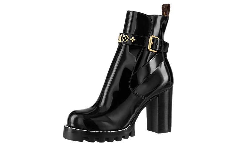 (Women) Louis Vuitton Star Trail Ankle Boot 'Black Calfskin' 1A95HO