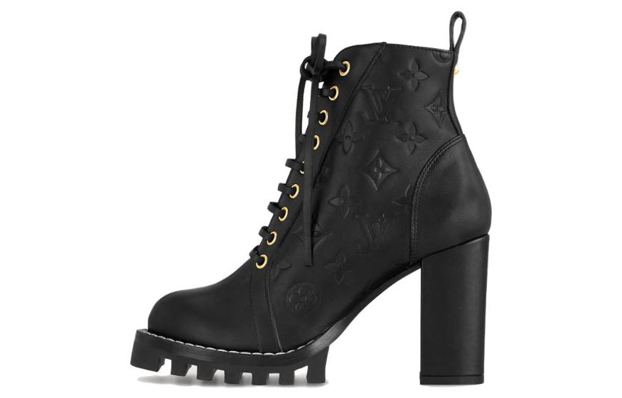 (Women) Louis Vuitton Star Trail Ankle Boot 'Black Leather' 1ACH0H