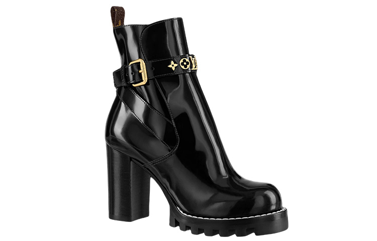 Order (W) Louis Vuitton Star Trail Stivaletto ''Pelle Nera'' 1A95HO