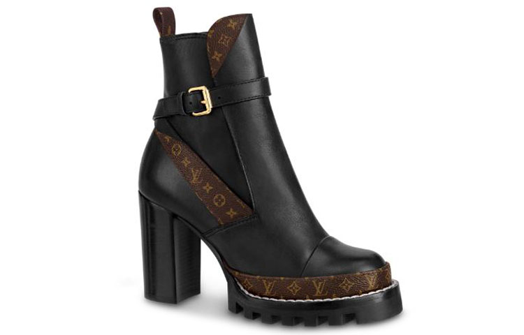 Order (W) Louis Vuitton Star Trail Stiefelette ''Schwarzes Kalbsleder'' 1A5BH5