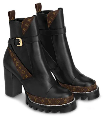 (W) Louis Vuitton Star Trail Stiefelette ''Schwarzes Kalbsleder'' 1A5BH5 Shop (W) Louis Vuitton Star Trail Stiefelette ''Schwarzes Kalbsleder'' 1A5BH5