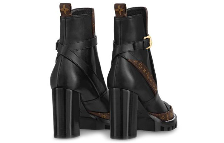 Purchase (W) Louis Vuitton Star Trail Stiefelette ''Schwarzes Kalbsleder'' 1A5BH5