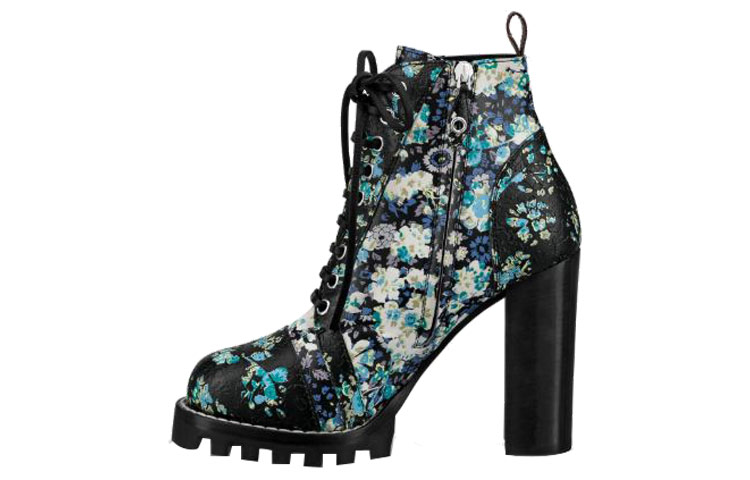 (W) LV Star Trail Ankle Boot 'Blue Black Print'