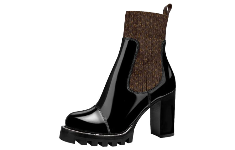 (Women) Louis Vuitton Star Trail Boot 'Black Leather' 1A63TM