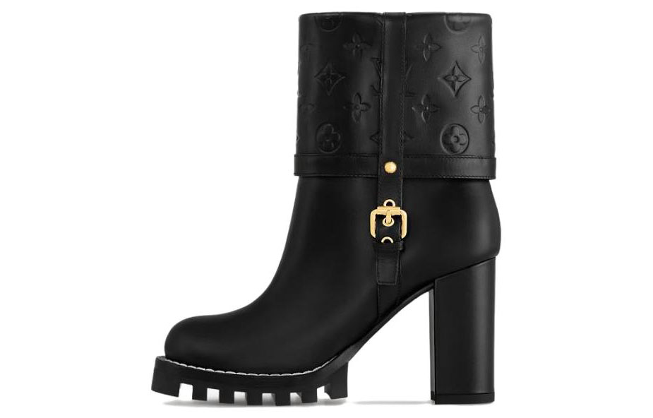 (Women) Louis Vuitton Star Trail Boot 'Black Leather Buckle' 1ACIAF