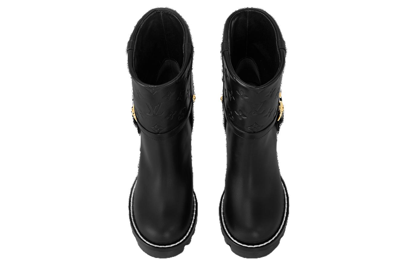 Shop (W) Louis Vuitton Star Trail Boot ''Zwart Leren Gesp'' 1ACIAF