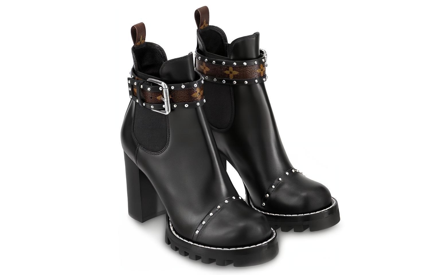 Lookbook (W) But Louis Vuitton Star Trail Boot 'Black Studs' 1A4G5Y