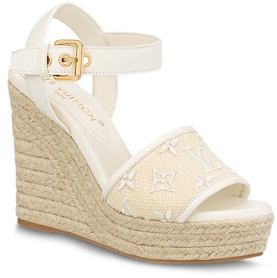 (Women) Louis Vuitton Starboard 'Beige Espadrille Wedge Sandal' 1ABPGJ Order (Women) Louis Vuitton Starboard 'Beige Espadrille Wedge Sandal' 1ABPGJ