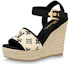 Buy (W) Louis Vuitton Starboard 'Cuña Beige Peep-Toe' 1ABT1K