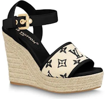 Order (W) Louis Vuitton Starboard 'Cuña Beige Peep-Toe' 1ABT1K