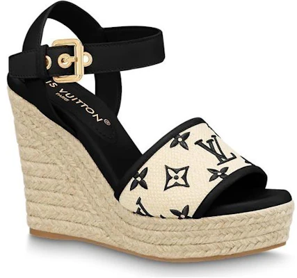 (W) Louis Vuitton Starboard 'Cuña Beige Peep-Toe' 1ABT1K Order (W) Louis Vuitton Starboard 'Cuña Beige Peep-Toe' 1ABT1K