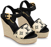 Lookbook (W) Louis Vuitton Starboard 'Cuña Beige Peep-Toe' 1ABT1K