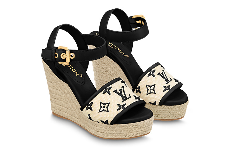 Lookbook (W) Louis Vuitton Starboard 'Cuña Beige Peep-Toe' 1ABT1K