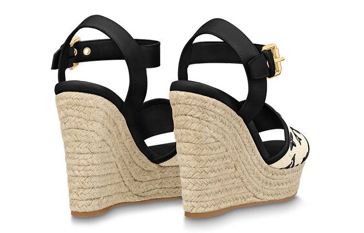 Shop (W) Louis Vuitton Starboard 'Cuña Beige Peep-Toe' 1ABT1K