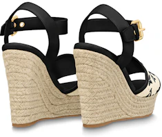 Shop (W) Louis Vuitton Starboard 'Cuña Beige Peep-Toe' 1ABT1K