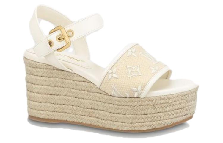 Order (W) Louis Vuitton Starboard Espadrille 'Beige' Pria/Wanita Krem 1ABPFP