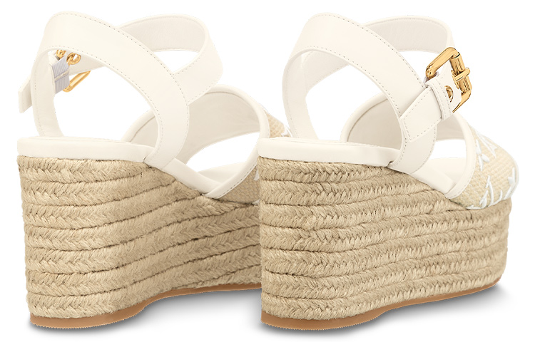 Shop (W) Louis Vuitton Starboard Espadrille 'Beige' Pria/Wanita Krem 1ABPFP