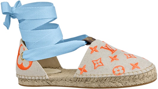 (W) 路易威登星船帆布平底船鞋'蓝色' 1A8GBN Order (W) 路易威登星船帆布平底船鞋'蓝色' 1A8GBN